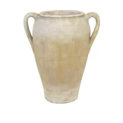 AGEAN JAR WITH HANDLES - CREAM FINISH