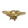 Antique Brass Oval Footed Planter