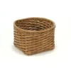 Antique Potato Basket with Round Top and Square Bottom