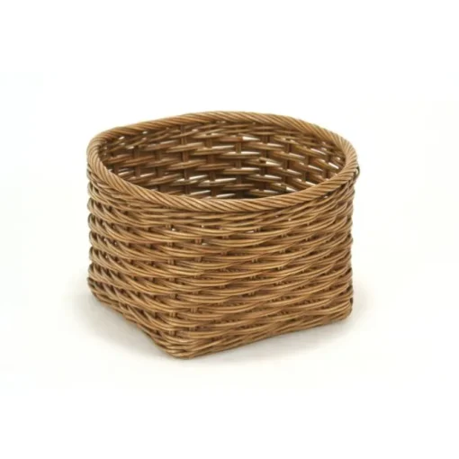 Antique Potato Basket with Round Top and Square Bottom