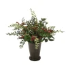 Berries in Bronze Mint Julep Planter (Set of 2)