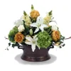 Casablanca Lilies with Mixed Garden Flowers