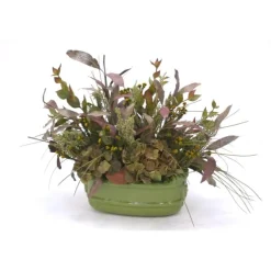 Fall Tones in Green Planter