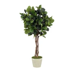 7' Fiddle Leaf Fig Tree in Foam Mold