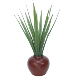 Flax Plant in Stoneware Planter