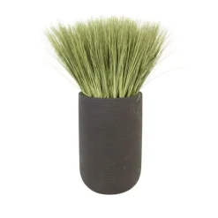 Grass in Black Fiberstone Floor Planter