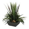 Greenery and Natural Products in Rust Square Planter