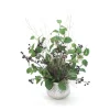 Holiday with Branches and Glitter Branches in Supernova Planter