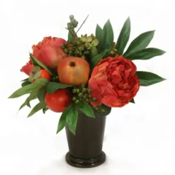 Hydrangea and Peony in Small Juliet Cup