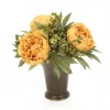Hydrangea and Peony with Berries in Small Juliet Cup