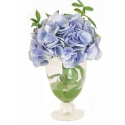Hydrangea in Small Glass Urn