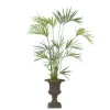 8' Kentia Palm in Rust Finish Resin Classic Urn