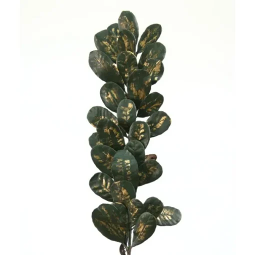 31" Laurel Leaves in Green with Gold
