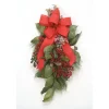 Magnolia Swag With Pine Spray, Berries And Red Ribbon