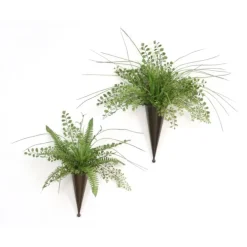 Maiden Hair Fern, Grass Cones (2 Pc Set)