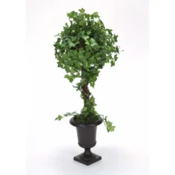 Mini Ivy Topiary in a Small Bronze Urn
