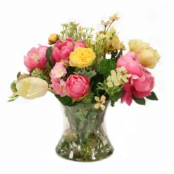 Mixed Spring Florals with Tulips and Peonies