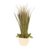 Natural Grasses and Natural Pods in Ivory Square Planter