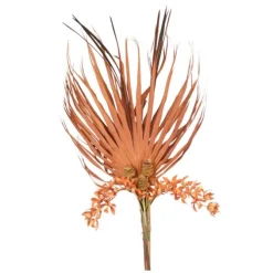 Natural Palmetto,Pods with Orchids Bouquet (Vase sold Separately)