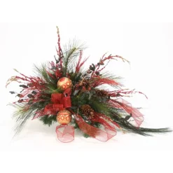 One Sided Christmas Floral In