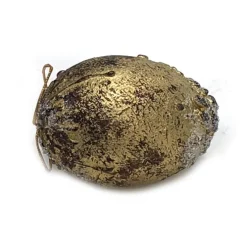 Oval Ornament - Antique Gold