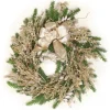 Pine Wreath with Champagne Accents