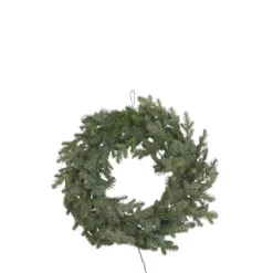 Pine Wreath with Lights (Not Decorated)