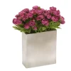 Purple Ranunculas in Silver Container