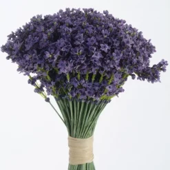 Raffia-Tied Lavender Bouquet (Set of 2)