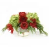 Rose Mix with Hydrangea Dahlia and Cedar in Glass