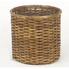 Split Rattan Tree Basket with Antique Stain