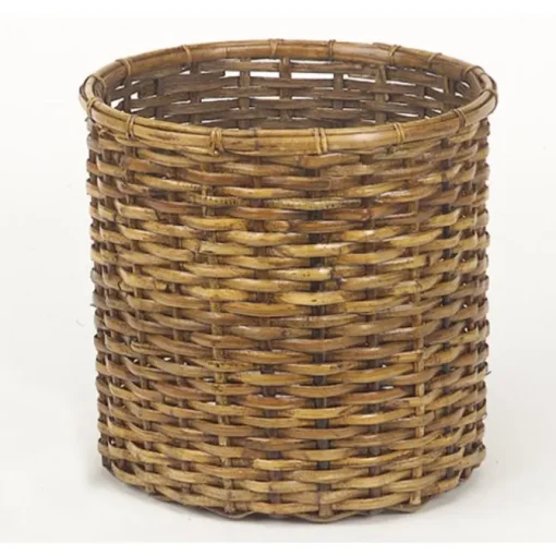 Split Rattan Tree Basket with Antique Stain
