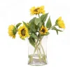 Sunflowers in Glass Vase