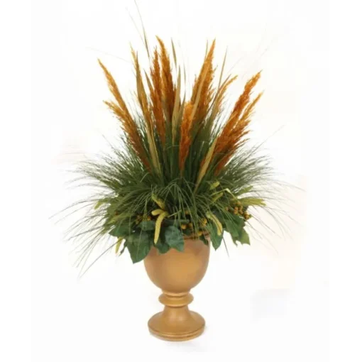 Tuscan Golds and Greens in Challis Urn.
