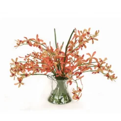 Vanda Orchids in Hourglass Vase