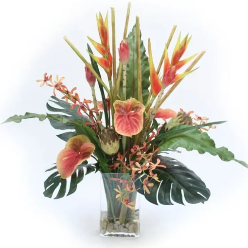 Waterlook® Tropical Mix in Glass Vase