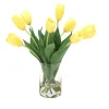 Waterlook® Yellow Dutch Tulips in Clear Glass Cylinder
