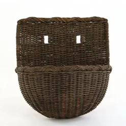 Wicker Half Round Wall Basket
