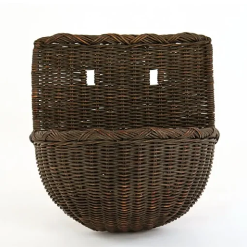Wicker Half Round Wall Basket