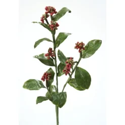Wisley Pearl Spray in Dark Green and Burgundy